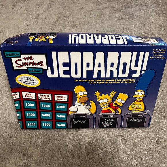 Simpsons Jeopardy Board Game 2003. - Picture 2 of 8